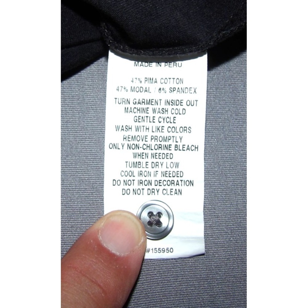 GREYSON Long Sleeved Black Cotton Blend Stretch Polo Golf Shirt Men's XXL - Picture 6 of 7